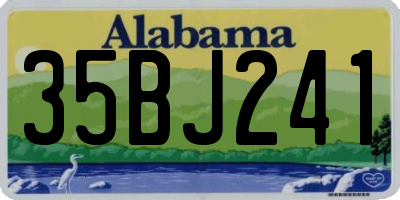 AL license plate 35BJ241
