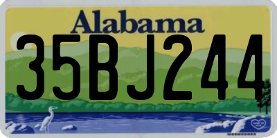 AL license plate 35BJ244