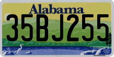 AL license plate 35BJ255