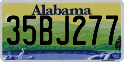 AL license plate 35BJ277