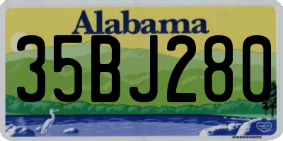 AL license plate 35BJ280