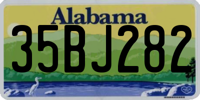 AL license plate 35BJ282
