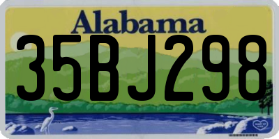 AL license plate 35BJ298