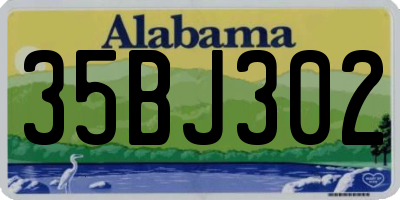AL license plate 35BJ302