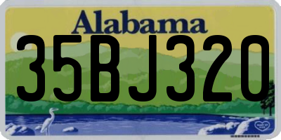 AL license plate 35BJ320
