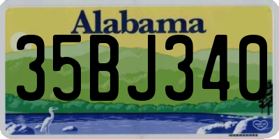 AL license plate 35BJ340