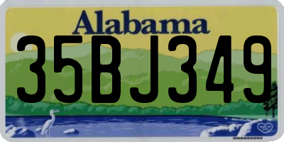 AL license plate 35BJ349