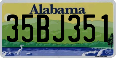 AL license plate 35BJ351