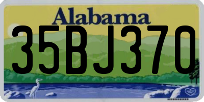 AL license plate 35BJ370