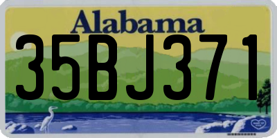 AL license plate 35BJ371