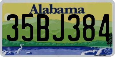 AL license plate 35BJ384