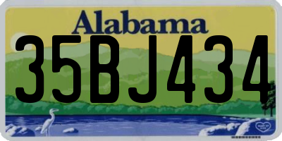 AL license plate 35BJ434