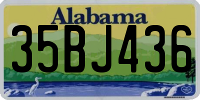 AL license plate 35BJ436