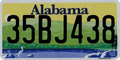 AL license plate 35BJ438