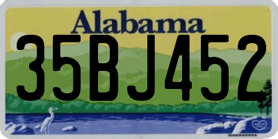 AL license plate 35BJ452