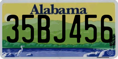 AL license plate 35BJ456
