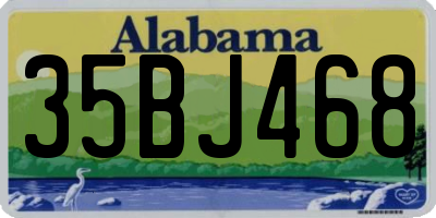 AL license plate 35BJ468
