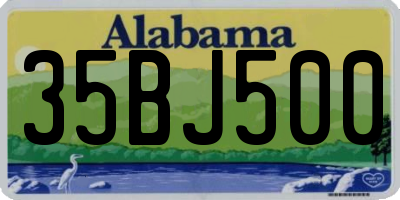 AL license plate 35BJ500