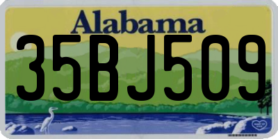 AL license plate 35BJ509