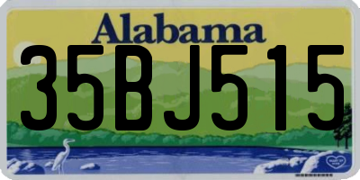 AL license plate 35BJ515