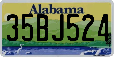 AL license plate 35BJ524