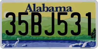 AL license plate 35BJ531
