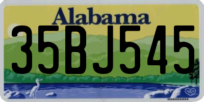 AL license plate 35BJ545