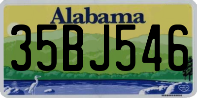 AL license plate 35BJ546