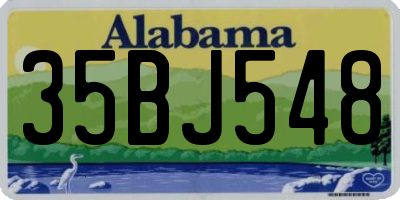 AL license plate 35BJ548