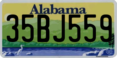 AL license plate 35BJ559