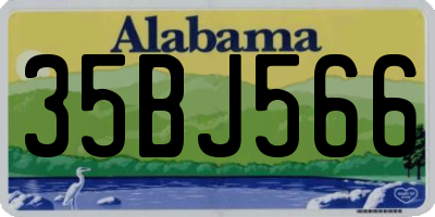 AL license plate 35BJ566