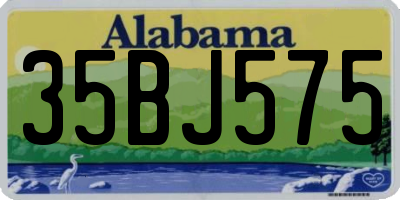 AL license plate 35BJ575