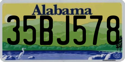 AL license plate 35BJ578