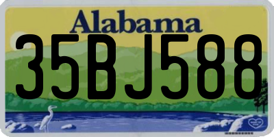 AL license plate 35BJ588