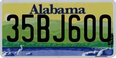 AL license plate 35BJ600