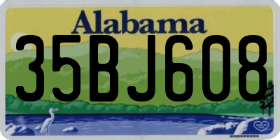 AL license plate 35BJ608
