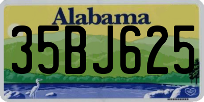 AL license plate 35BJ625