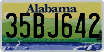 AL license plate 35BJ642