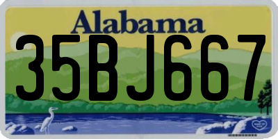 AL license plate 35BJ667