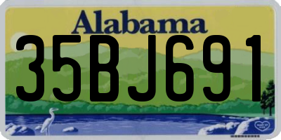 AL license plate 35BJ691