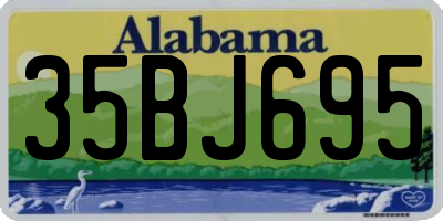 AL license plate 35BJ695
