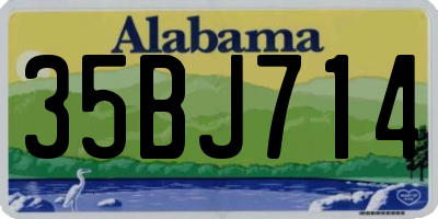 AL license plate 35BJ714