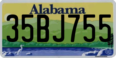 AL license plate 35BJ755