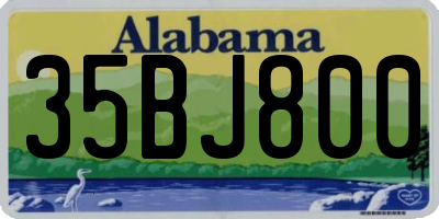 AL license plate 35BJ800