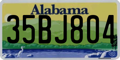 AL license plate 35BJ804