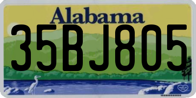 AL license plate 35BJ805