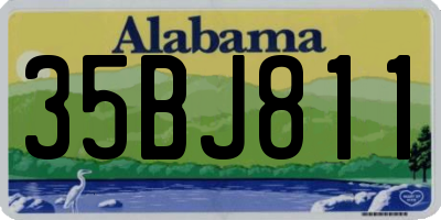 AL license plate 35BJ811