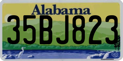 AL license plate 35BJ823