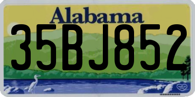 AL license plate 35BJ852