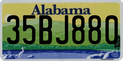 AL license plate 35BJ880